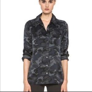 Equipment Silk Long Sleeve Button Down Blouse